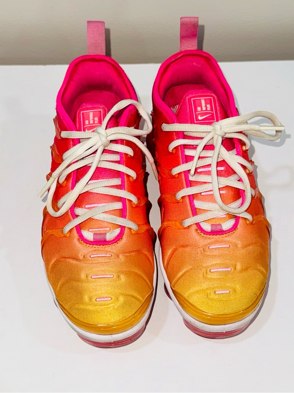 Nike Air VaporMax Plus Sunset Pink Orange Women’s Size 6 | Missing Insoles - Picture 3 of 4